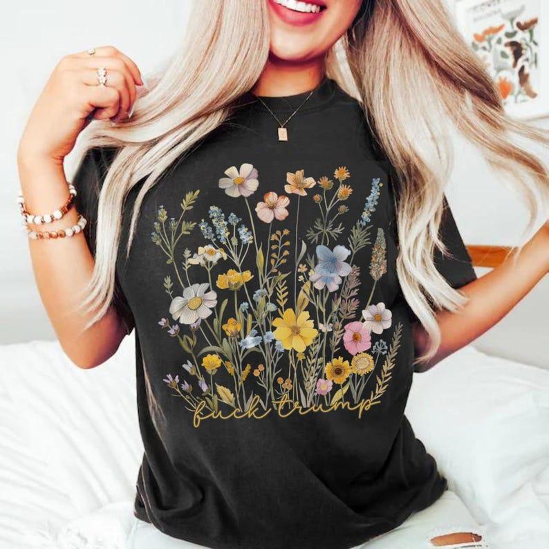 Subtle Anti Trump Sweatshirt TShirt, Fuck Trump, Feminist Shirt, Feminism, Anti Trumpism Shirt, Retro Graphic Tee, Casual