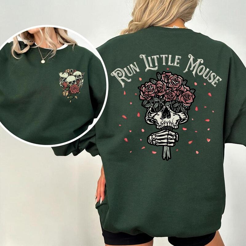 Run Little Mouse Sweatshirt, Haunting Adeline Zade Meadows Shirt, Dark Romance Merch, Booktok Shirt, Smut Reader, Book Lover Gifts for Her, T-Shirt, C