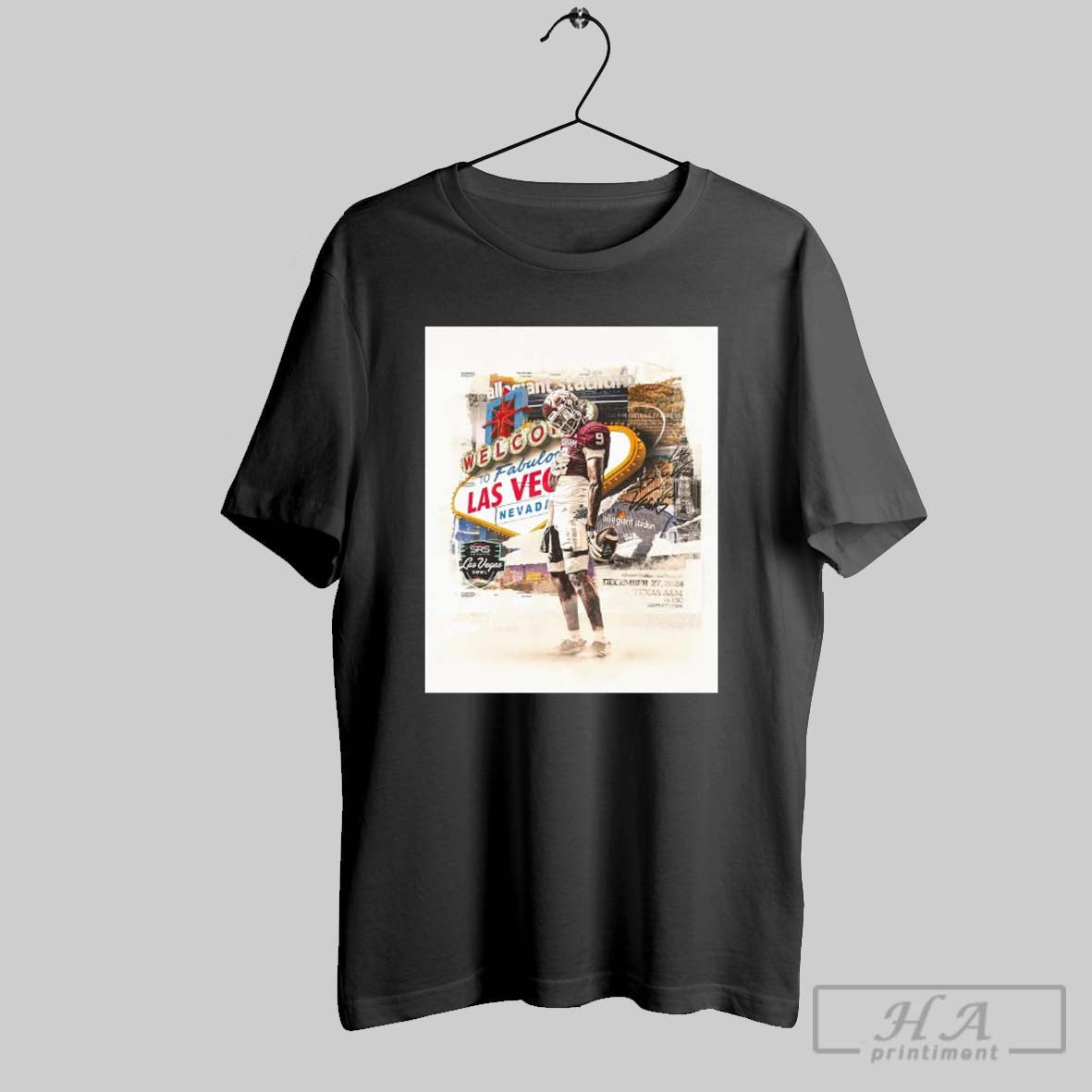 Poster Texas Am Aggies Vs Usc Trojans Welcome To Fabulous Las Vegas Nevada Dec 27 2024 T Shirt
