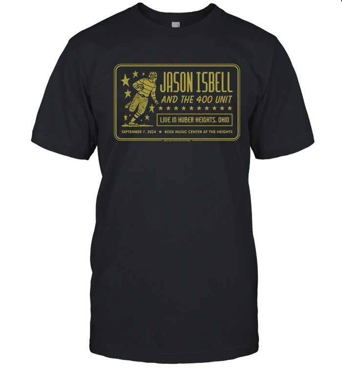 Jason Isbell & The 400 Unit On Sept 7 2024 Rose Music Center Huber Heights Oh Shirt