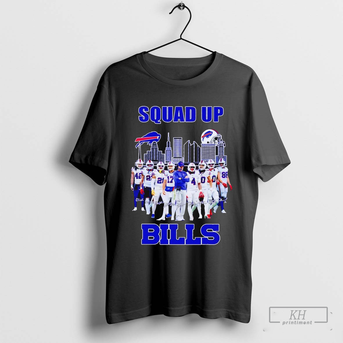 Squad up Buffalo Bills player and coach signatures shirt