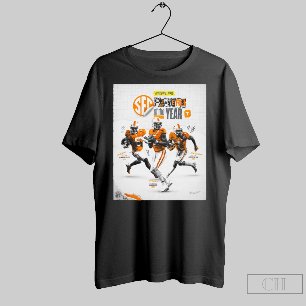 Tennessee Vols Heupel Era Sec Player Of The Year Sampson Jone Jr Hooker 2024 T Shirt Sweater