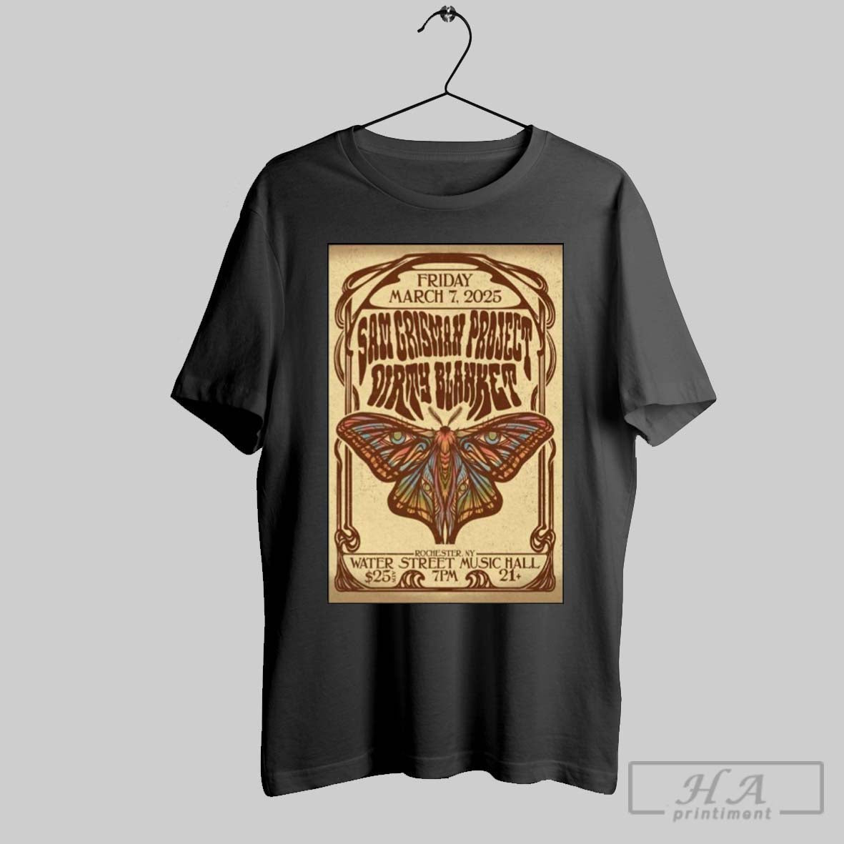 Poster Sam Grisman Project And Dirty Blanket Water Street Music Hall In Rochester Ny March 7 2025 T Shirt