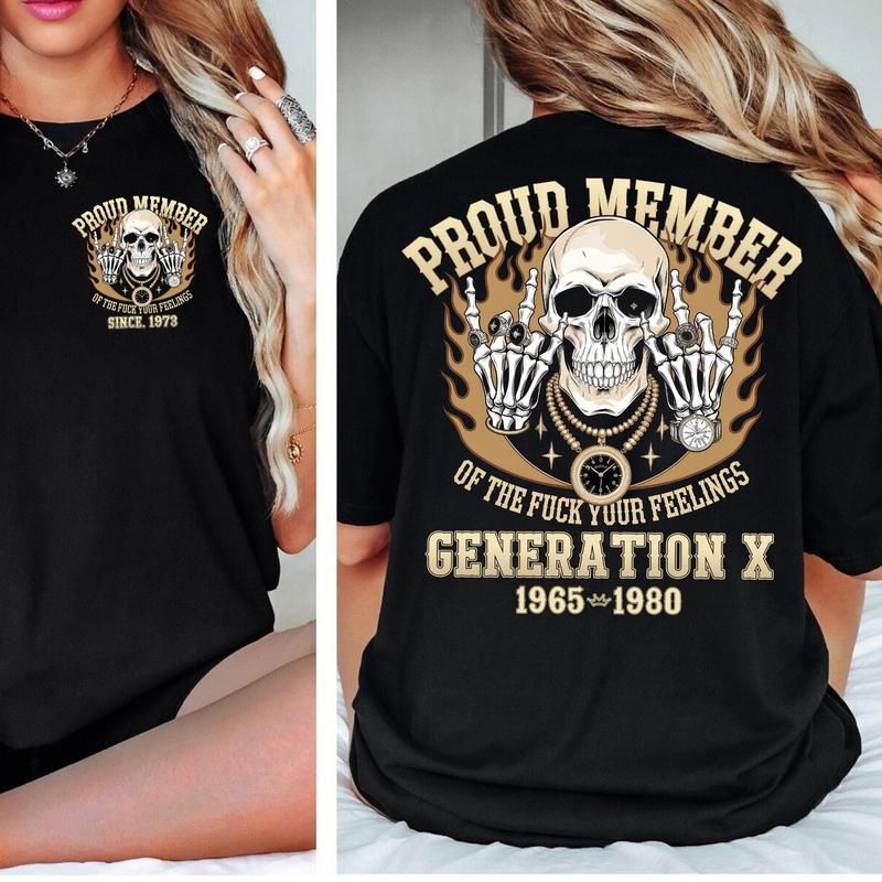 Proud Gen X Raised On Hose Water And Neglect T-Shirt: Vintage Inspired, Funny Humor Tee For GenX Members
