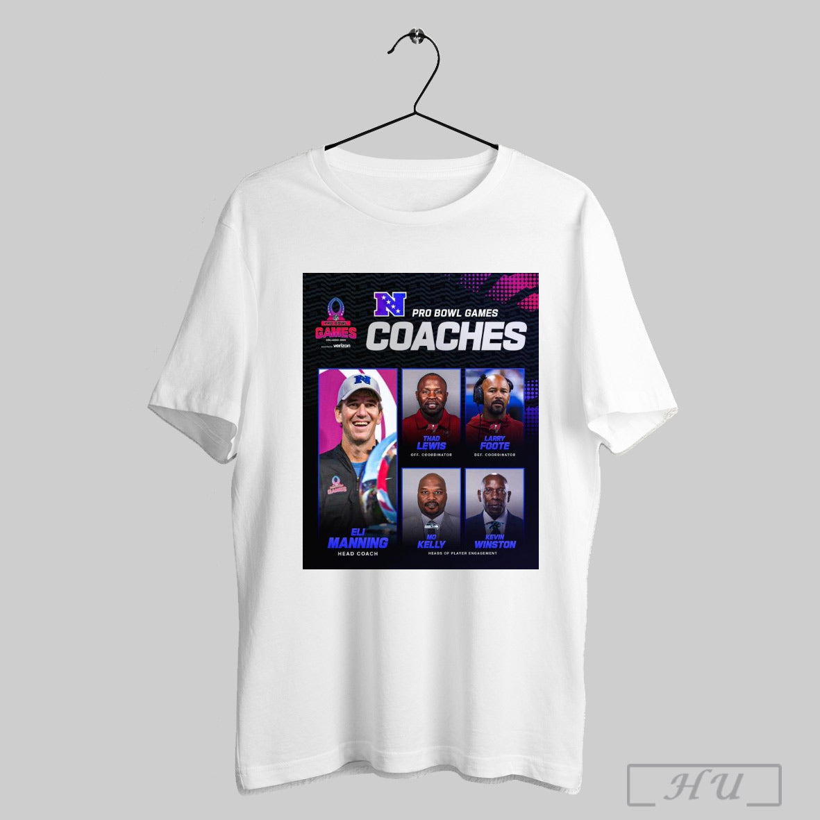 Poster Nfc Pro Bowl Games Coaches Eli Manning Head Coach Lewis Foote Kelly Winston Heads Of Player Engagement T Shirt Sweatshirt Poster