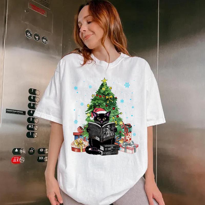 Cute Black Cat The LORDS Series Book Christmas Sweatshirt, The Ritual Book Shirt, Shantel Tessier Merch, Dark Romance Shirt, Bookish Merch, Book Lover