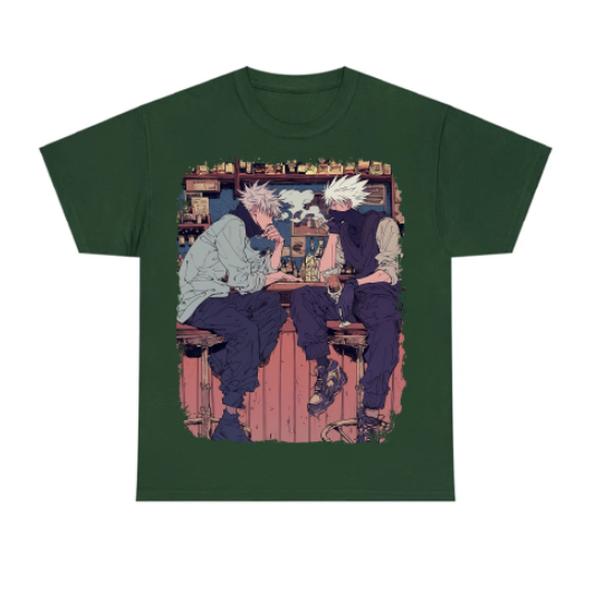 Kakashi and Gojo 1 JJK Shirt, JJK Animee Shirt Sweatshirt Hoodie