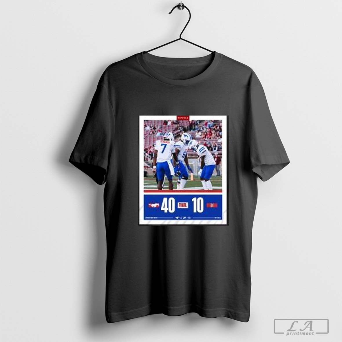 SMU Mustangs Victory 40-10 Stanford Cardinal 2024 Football Game Final Score Shirt