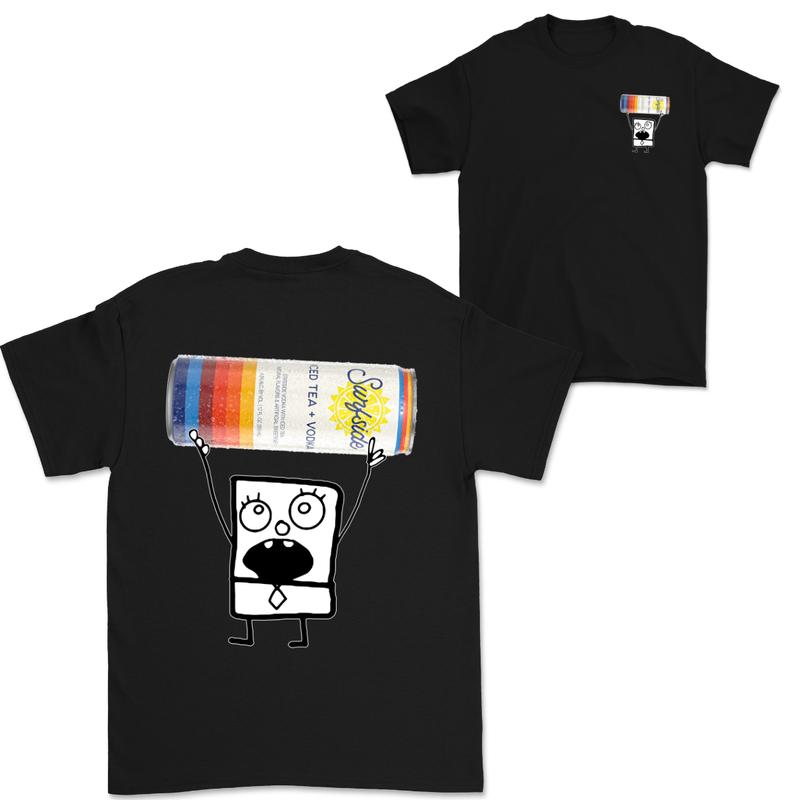 Doodlebob Surfside 2 Sided T-Shirt, Funny Drinking T-Shirt, Summer T-Shirt, Full Color T-Shirt, Unisex T-Shirt, For Men, For Women, Gift For All Menswear Top