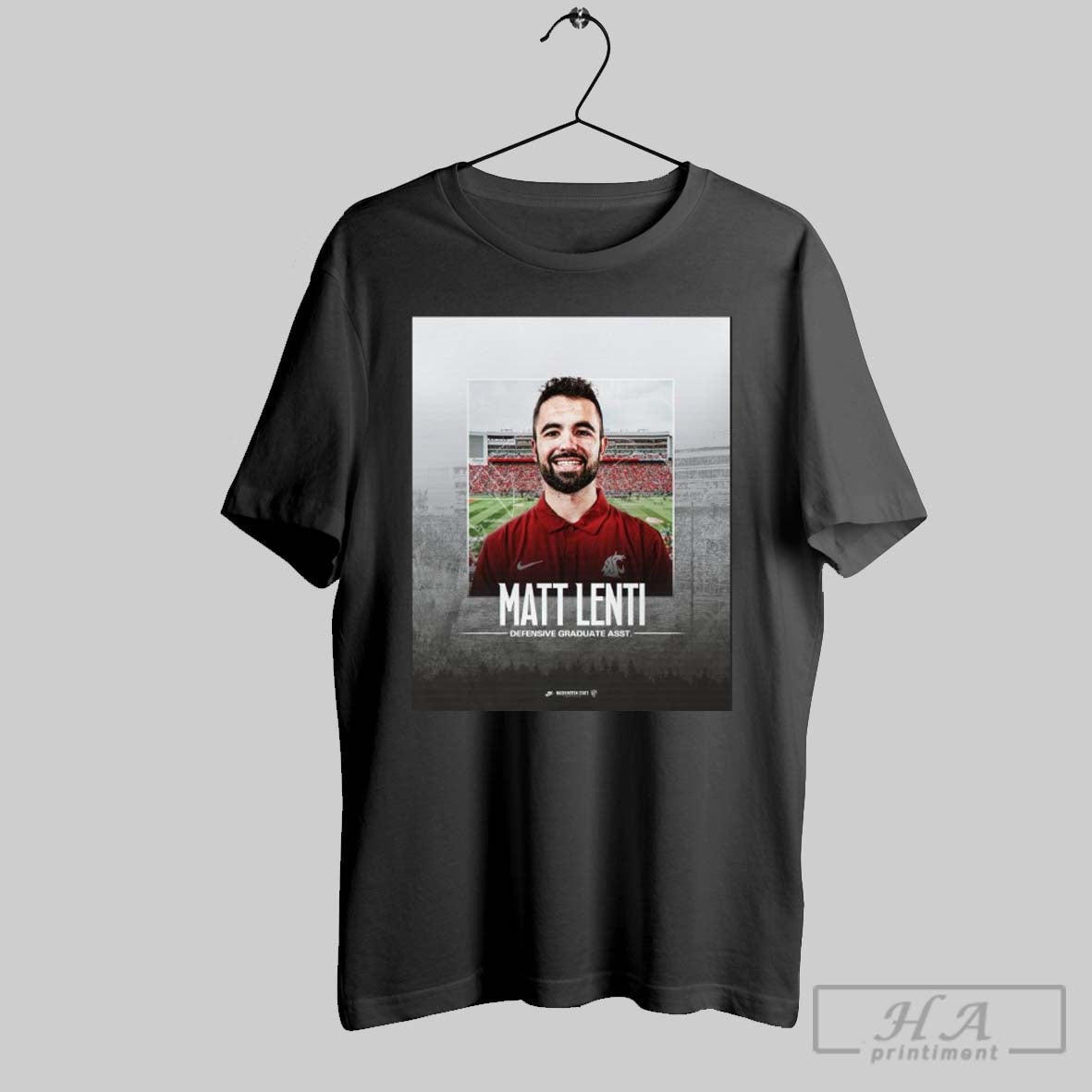 Poster Washington State Cougars Football Welcome To The Palouse Matt Lenti Defensive Graduate Asst T Shirt