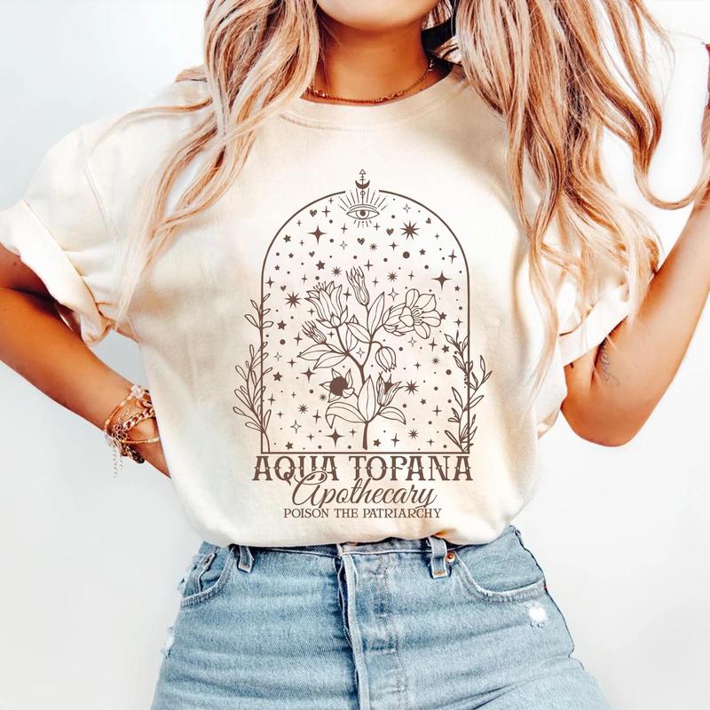 Aqua Tofana Apothecary Shirt, Poison The Patriarchy, Feminist Tee, There Is No Freedom Without Choice, Unisex Short Sleeve Tee