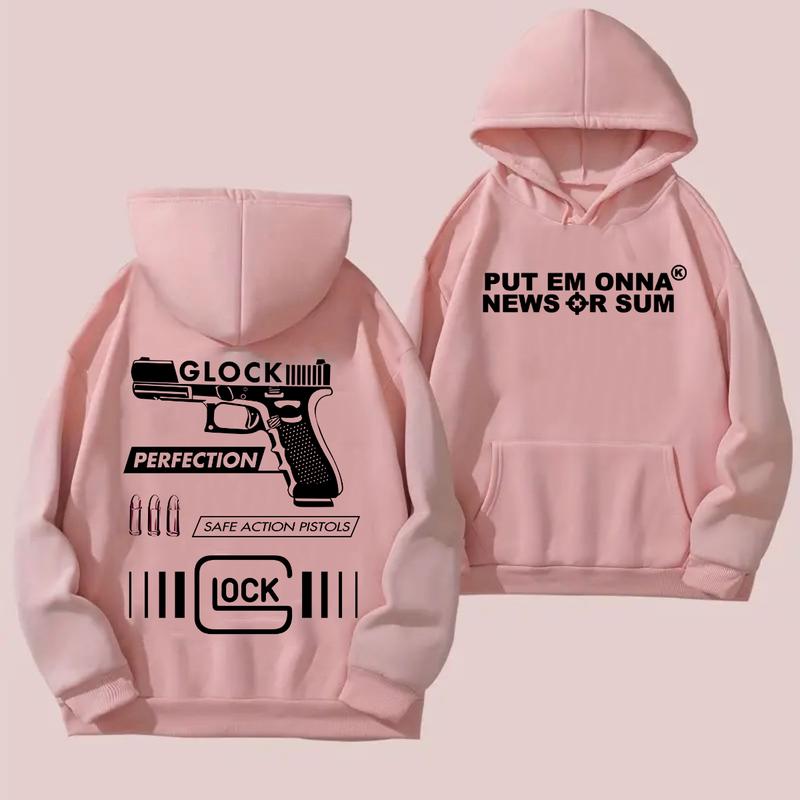 PUT EM ONNA NEWS OR SUM Hoodie - Full Color & Black & White Design - Men's & Women's Classic Fit - Glock Hoodie