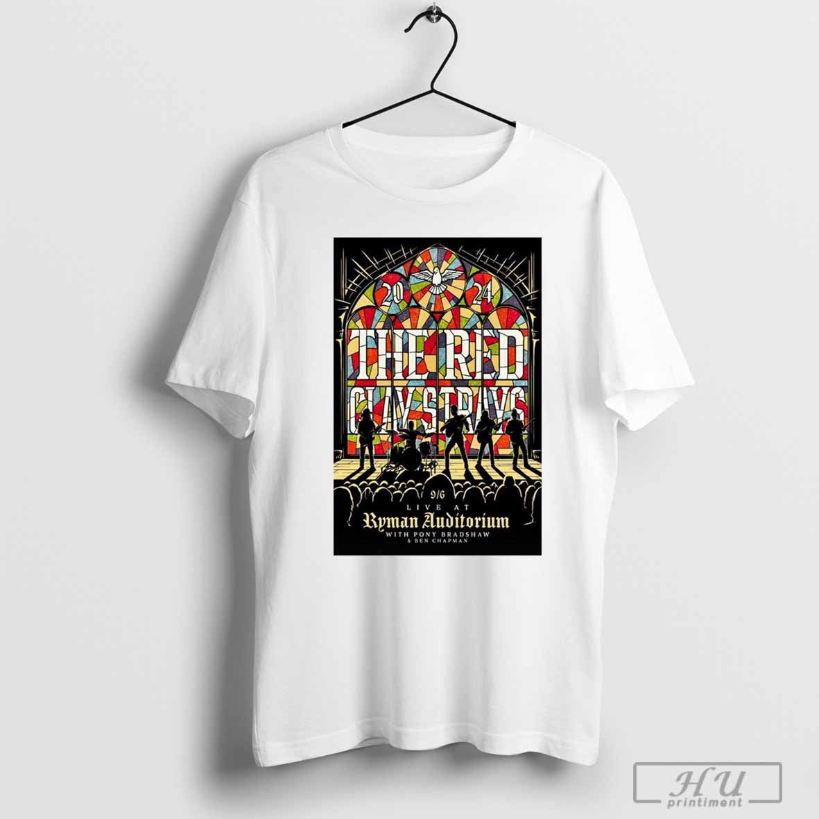Poster The Red Clay Strays Sep 6 2024 Ryman Auditorium in Nashville TN T-shirt