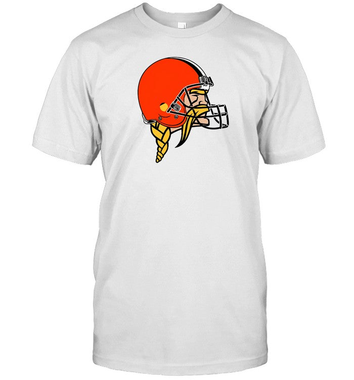 Jay Cuda Vikings Logo Wearing Browns Logo