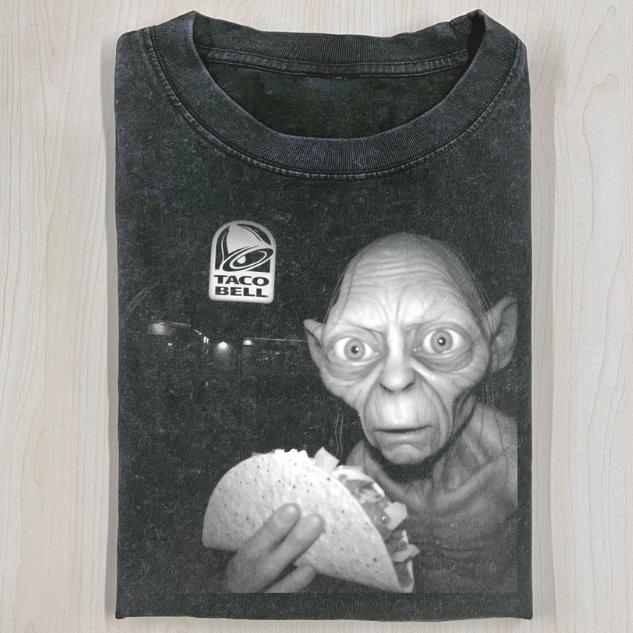 THE LORD OF THE RINGS T-SHIRT, GOLLUM Taco Bell Shirt, Movie Shirt, Funny Halloween Shirt, Unisex T-Shirt, Gift For Men Women