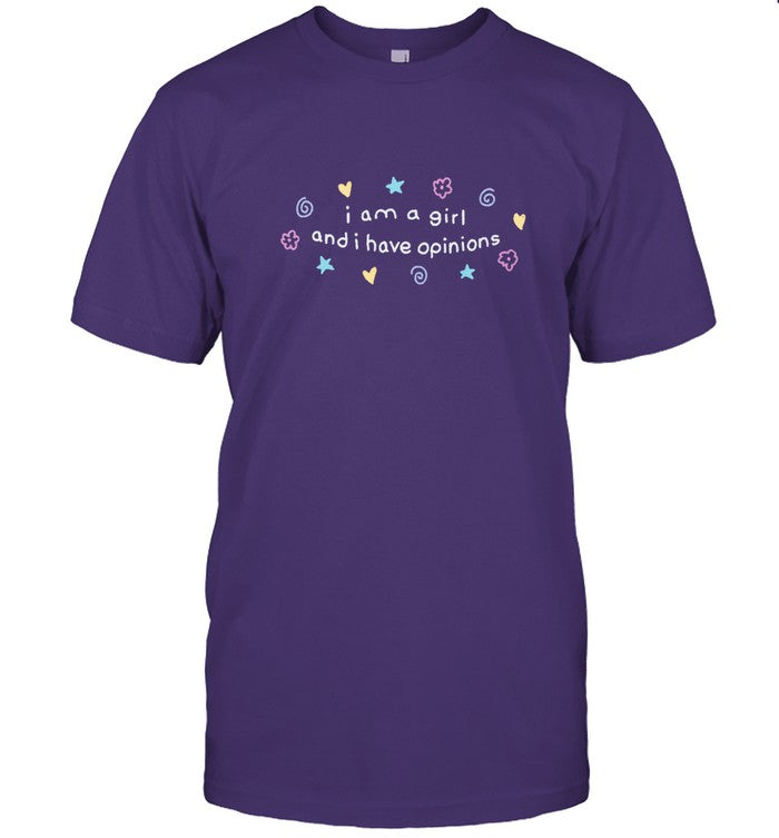 Sinjin Drowning I Am A Girl And I Have Opinions Limited Shirt