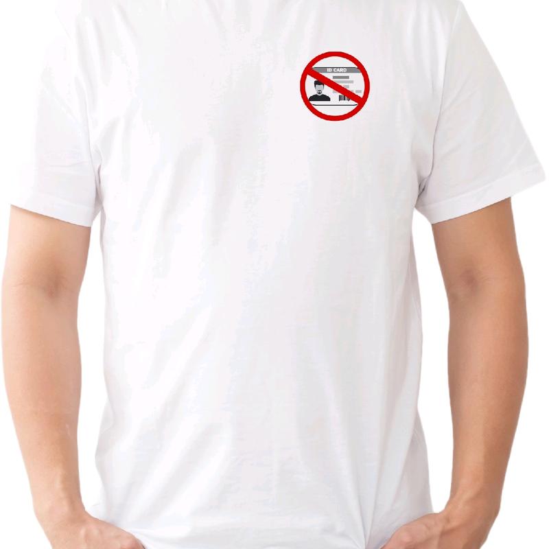 Ted Sketch-Vote By Mail No ID T-Shirt, Cotton Menswear Top, Casual t shirt