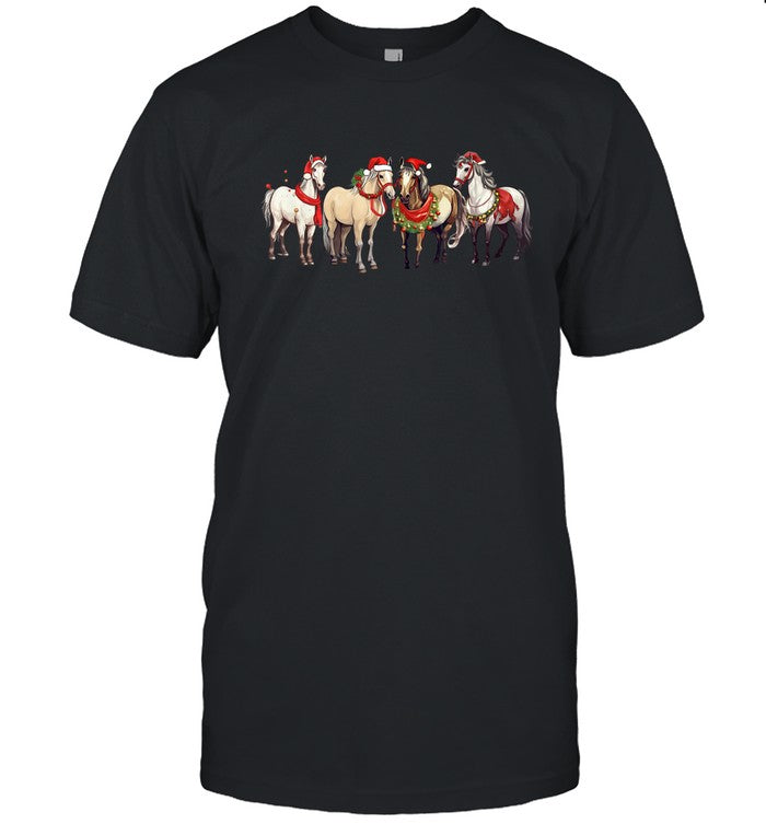 Harlow And Popcorn Harlowâ€™s Ponies Festive 2024 shirt
