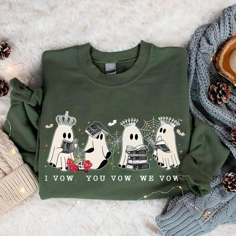 Ghost The Ritual Book Sweatshirt, I Vow We Vow You Vow Shirt, Shantel Tessier Merch, Halloween Gift For Book Lover, House of Lords, Dark Romance Shirt