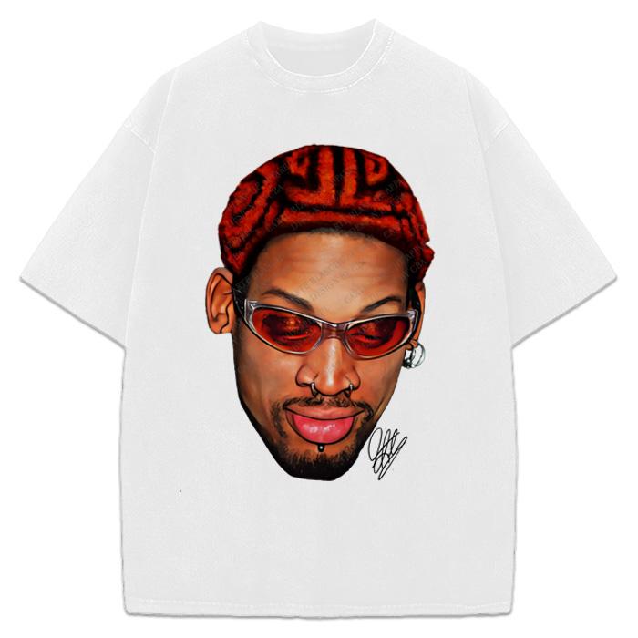 Dennis Zig Zag Red Hair Hollywood 90's Vintage Design T-Shirt Basketball Streetwear