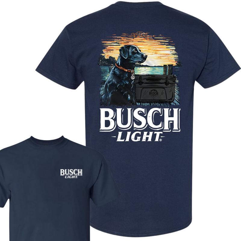 Busch Light Man's Best Friend T-Shirt, 2 Sides T-Shirt, Full Color, Unisex T-Shirt, For Men, For Women