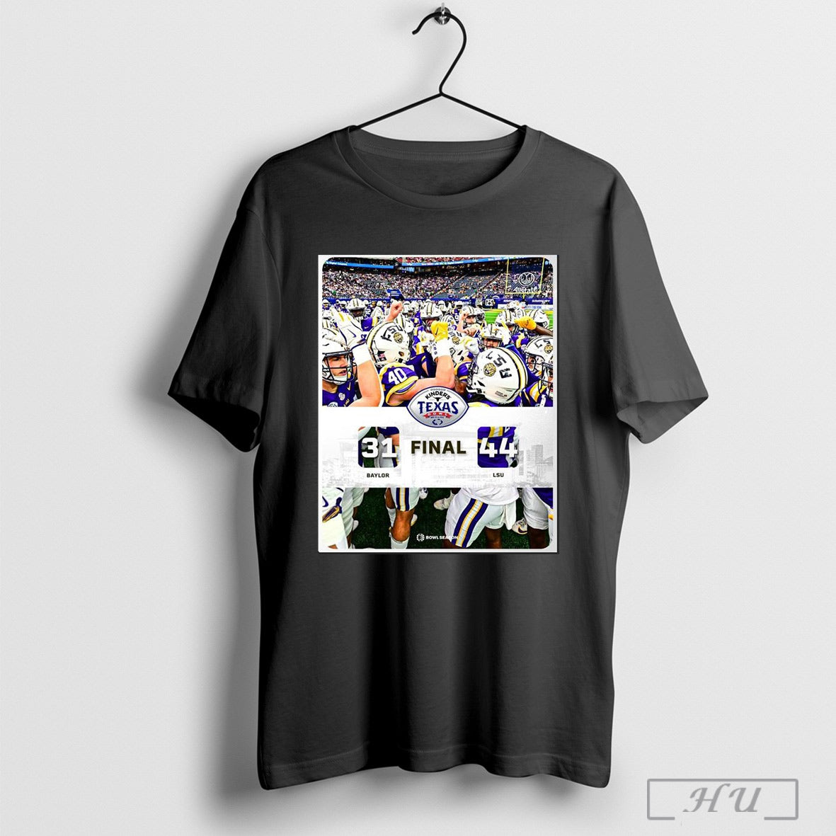 Poster Texas Bowl Football Lsu Tigers Win Baylor Bears Final Score 44 31 Bowl Football Season T Shirt