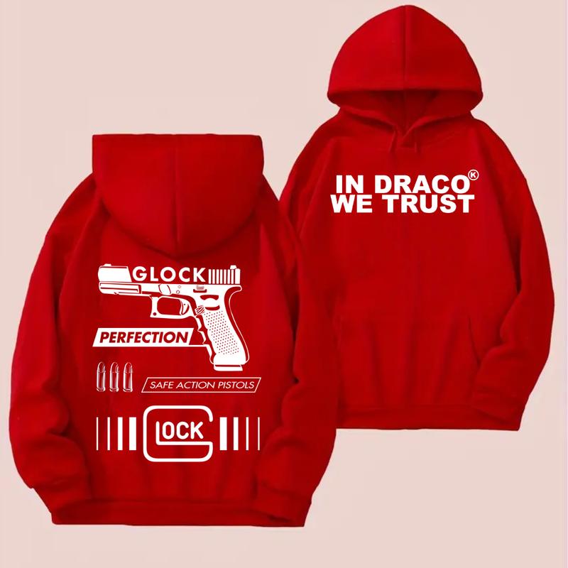IN DRACO WE TRUST Hoodie - Full Color & Black & White Design - Men's & Women's Classic Fit - Glock Hoodie