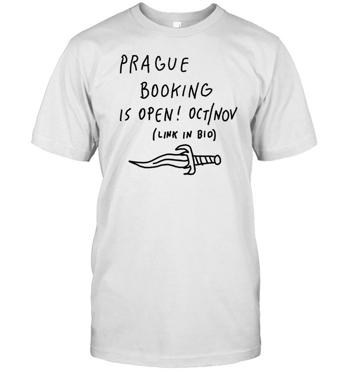 Michal Pavlik Wearing Prague Booking Is Open Oct - Nov Link In Bio Shirt