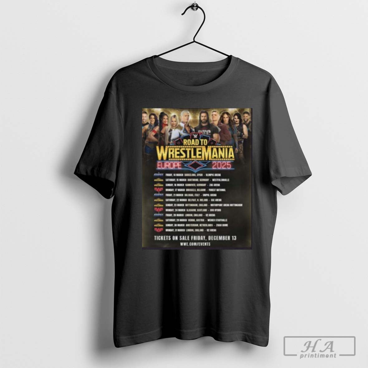 Road To Wrestlemania Europe Tour 2025 Tickets On Sale Friday December 13 Shir
