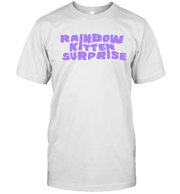 Lilac Rainbow Kitten Surprise tee