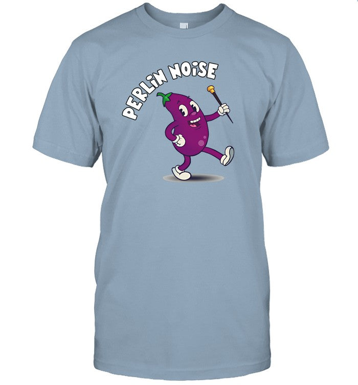 Perlin Noise Eggplant Shirts
