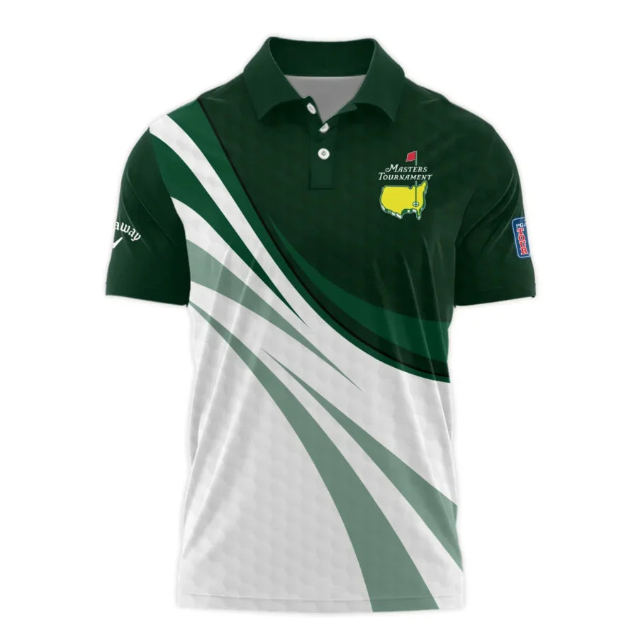 Golf Sport Masters Tournament Callaway Polo Shirt Green Color Sports Golf Ball Pattern All Over Prin