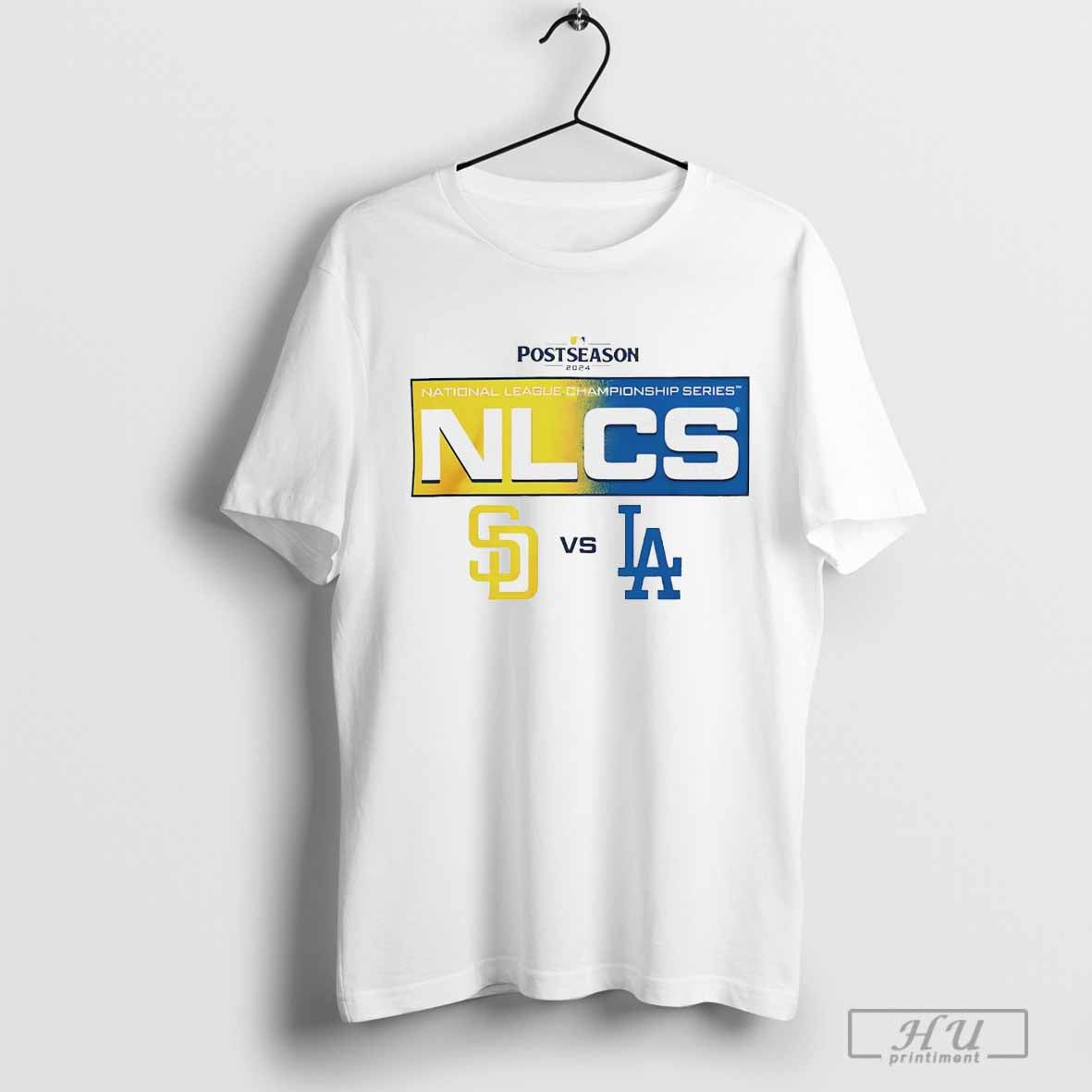 San Diego Padres vs Los Angeles Dodgers National League Champions Series matchup batterâ€™s box T-shirt