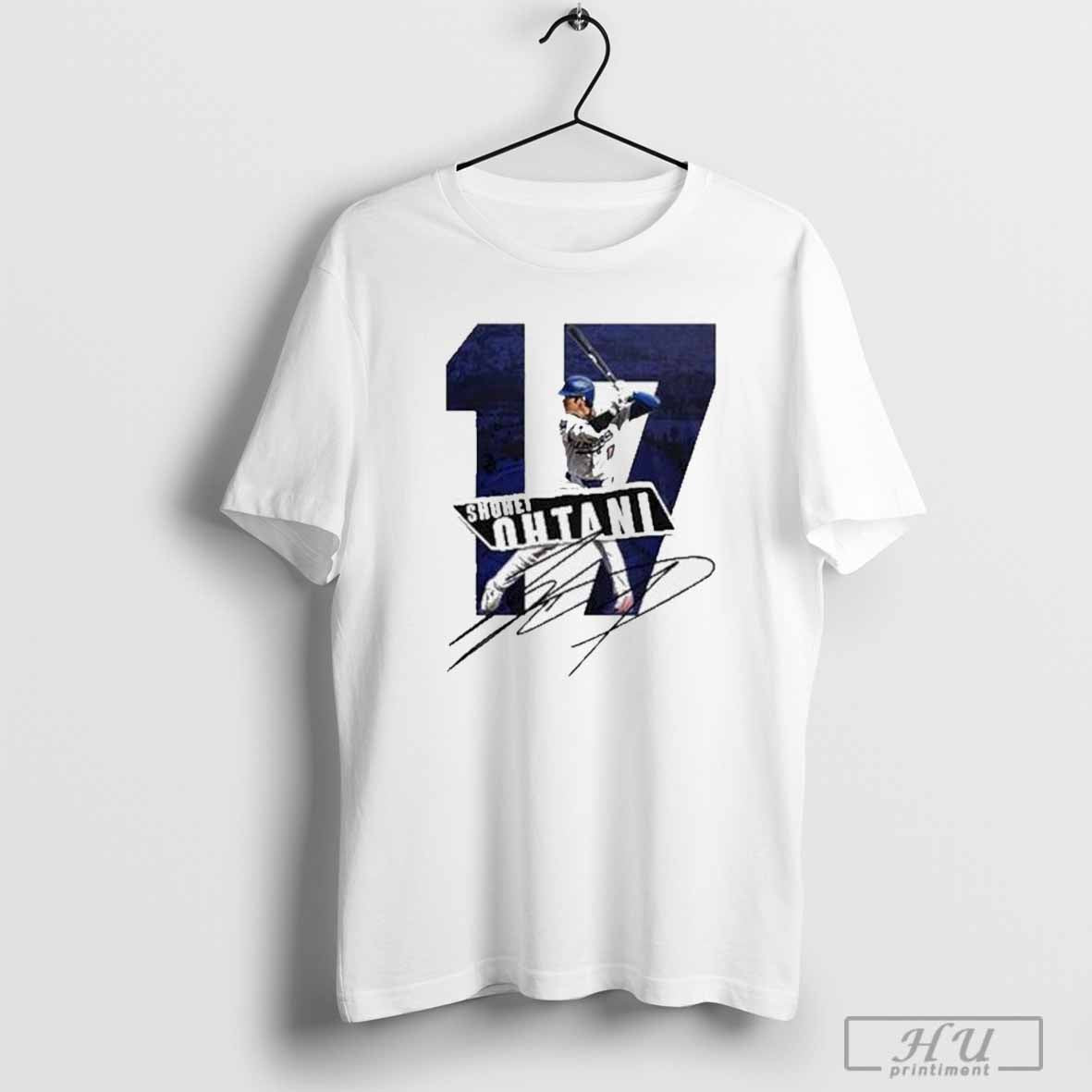 Shohei Ohtani Los Angeles Dodgers 40-HR 40-SB Signature T-Shirt