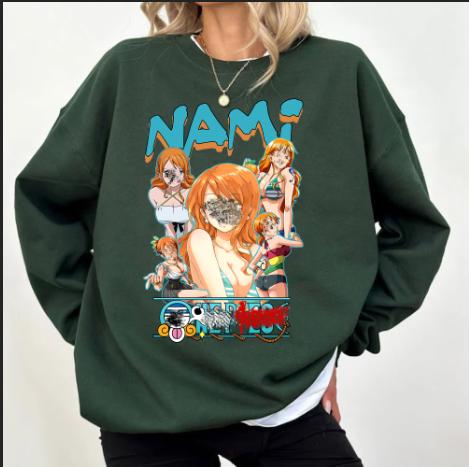 Namiie charater shirt, One pjece shirt, Amjme shirt, One pjce characters shirt sweatshirt hoodies