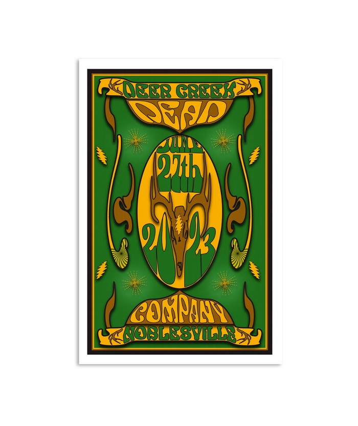 Dead & Company Noblesville Indiana June 27 2023 Deer Creek Poster