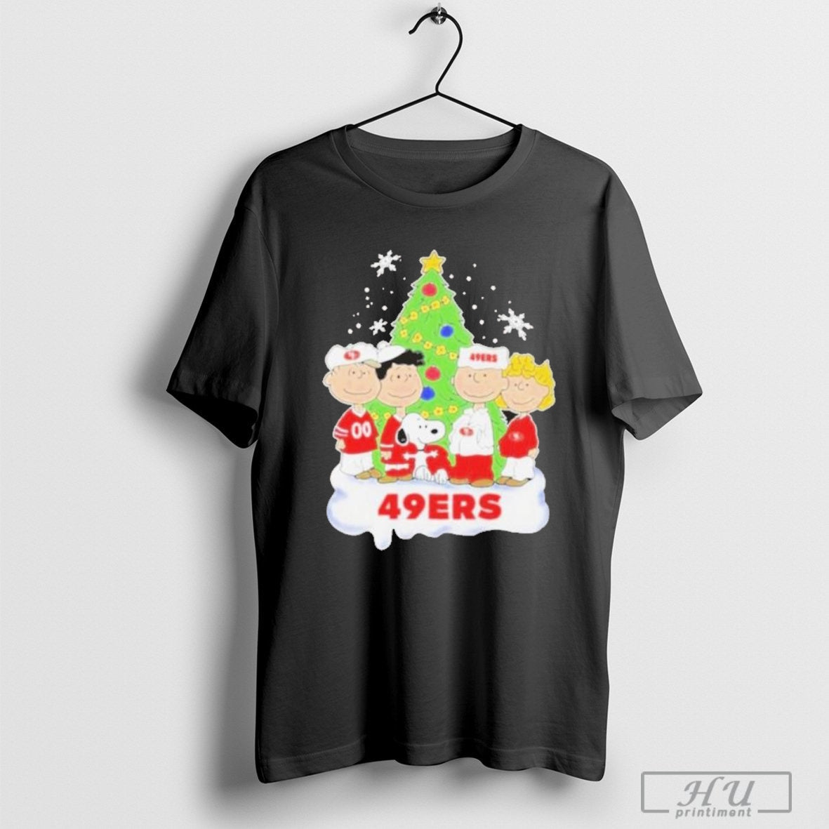 San Francisco 49Ers x Snoopy And Friends Christmas 2024 T-Shirt