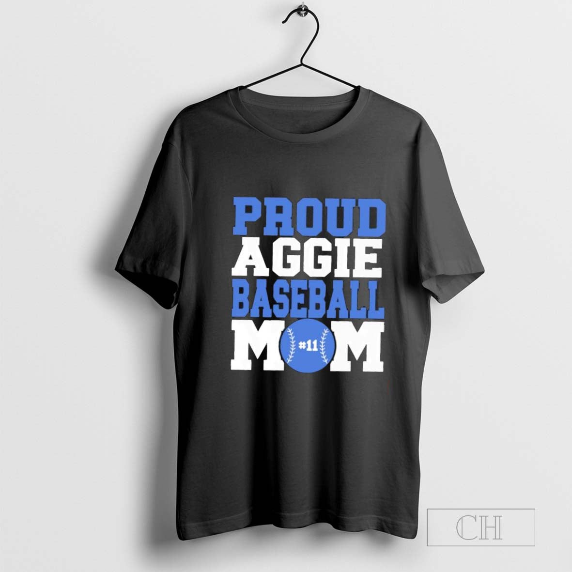 Proud Aggie Baseball Mom T-shirt