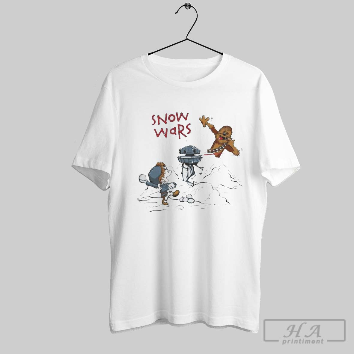 Premium Snow Wars Oversized T Shirt