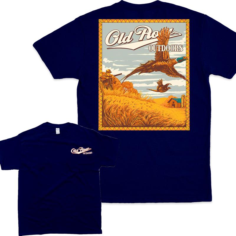 Old Row Outdoor Hunting Pheasant Unisex T-shirt   Casual Menswear Top Classic Man Tee Tshirt Streetwear