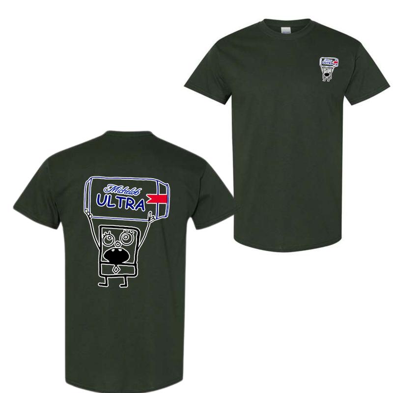 Michelob Ultra Beer Doodlebob T-shirt , Doodlebob Shirt, Michelob Ultra Beer Shirt, Double Sided Graphic Printed Unisex Classic for Men and for Women