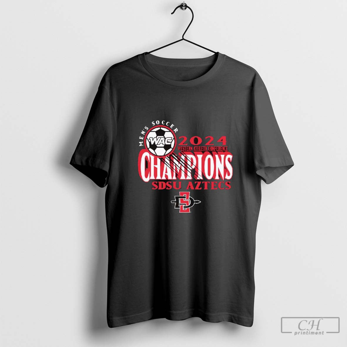 San Diego State Menâ€™s Soccer 2024 Western Athletics Conference Regular Season Champions T-Shirt