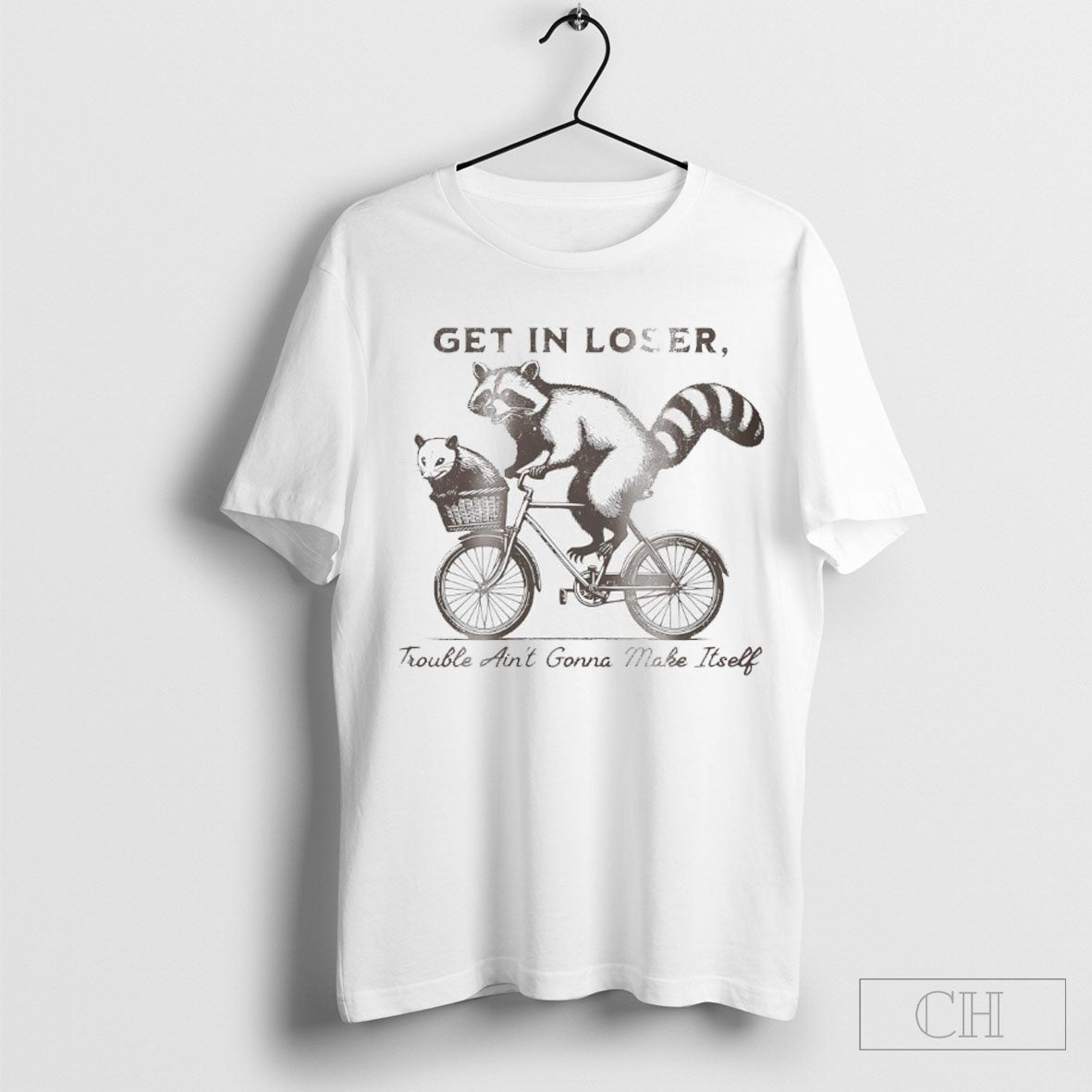 Raccoon And Opossum Get In Loser Trouble Aint Gonna Make Itself Shirt