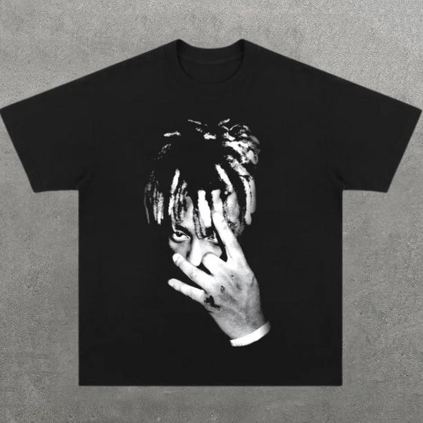 JUICE Style WRLD T-Shirt, Music Rap Tee, Pop, Hip Hop, R&B, Y2k, Unisex T-Shirt, Gift For Men Women Womenswear Menswear Top Streetwear
