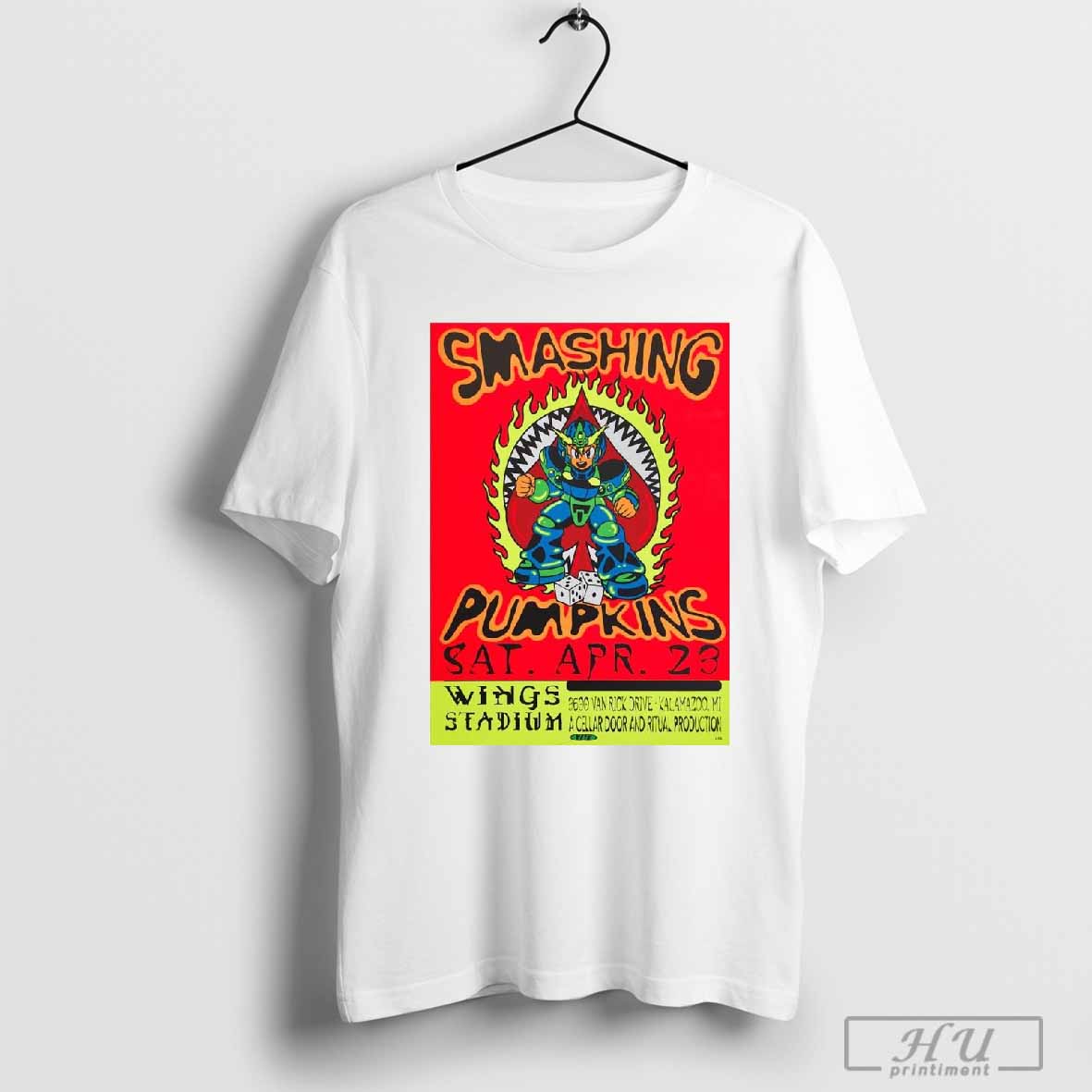 Poster Smashing Pumpkins Wings Stadium Sat Apr 23 A Cellar And Ritual Production T-shirt