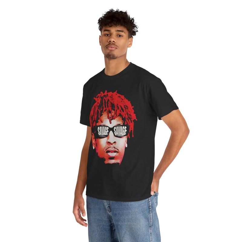 Vintage Rap Inspired Graphic Shirt, Hip Hop Rap Tee, 21 Y2K Tee Shirt, Retro Baller 90's Classic Casual Cotton Menswear T-Shirt Top Comfy Streetwear S