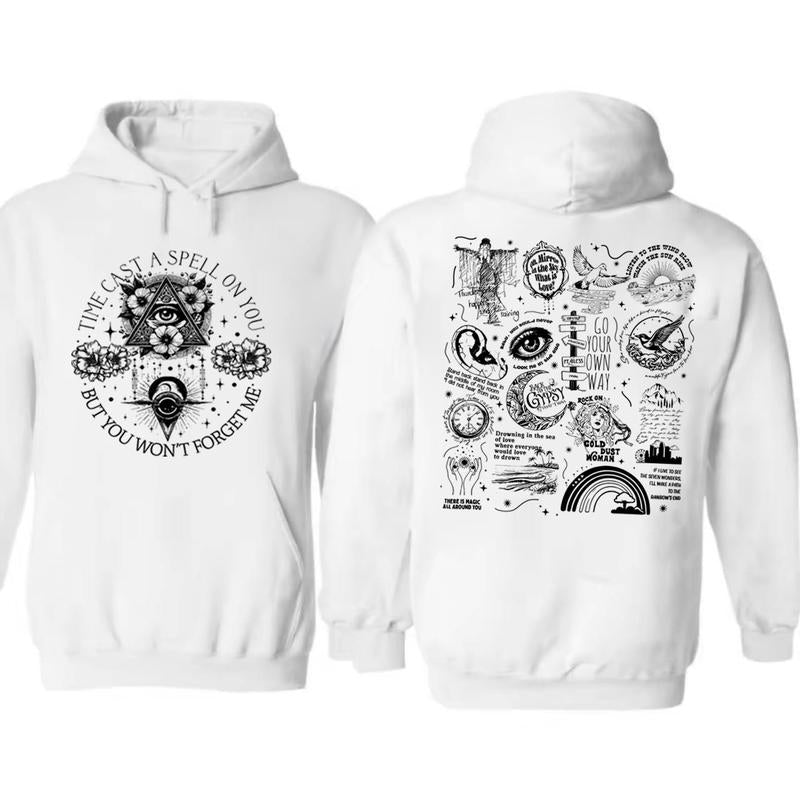 Time Cast A Spell On You But You Won't Forget Me 2 Sdile Shirt, Classic Rock Band Lover Sweatshirt, Retro Music Fan Gift, Festival Wear, Silver Tee