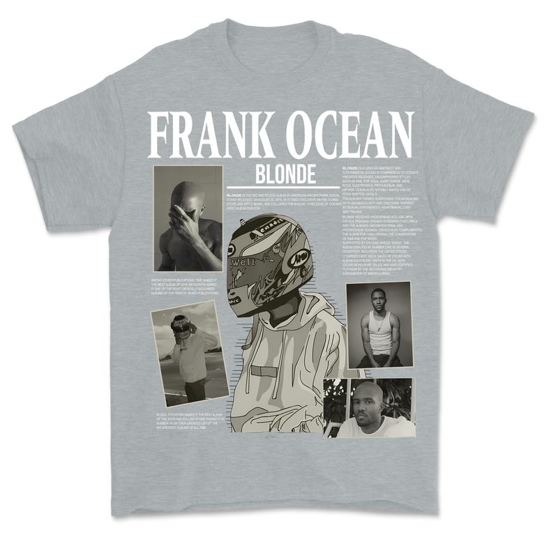 Frank Ocean BLOND Crewneck Sweatshirt T-shirt Hoodie, Y2k Style Menswear T-Shirt blond album