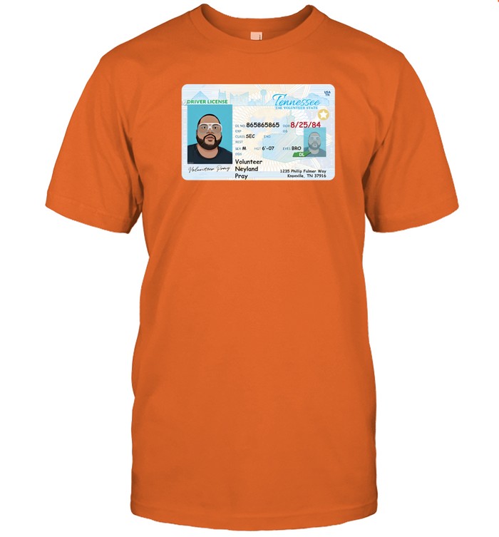 Neyland Volunteer Pray Driver License Tennessee The Volunteer State