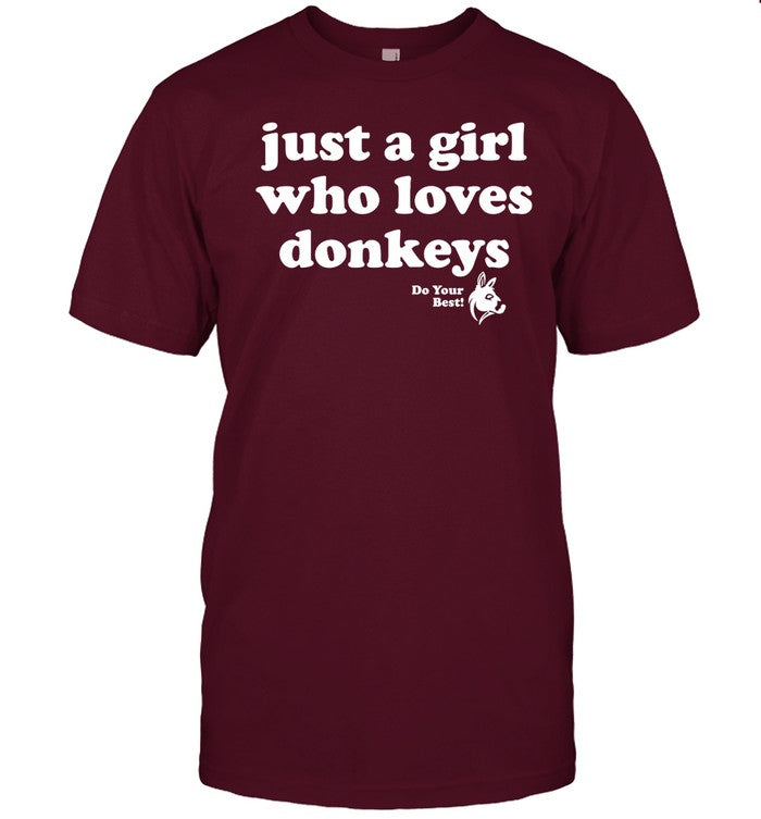 Just A Girl Who Loves Donkeys Do You Best Hoodie